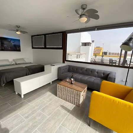 Sunshine Penthouse Mit Meerblick Und Terrasse Διαμέρισμα Cotillo